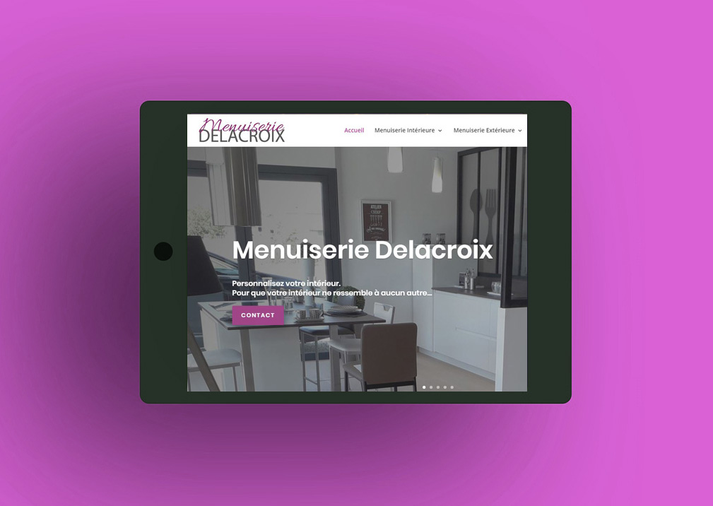 Menuiserie Delacroix création site internet